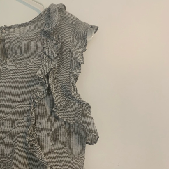 NWT greylin striped ruffle top small - Picture 8 of 8